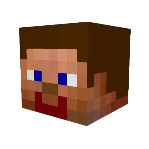 Asklepious Minecraft avatar head, 3D render