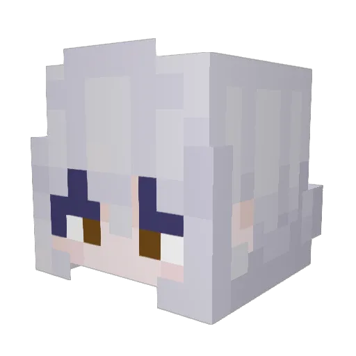 Asko23 Minecraft avatar head, 3D render