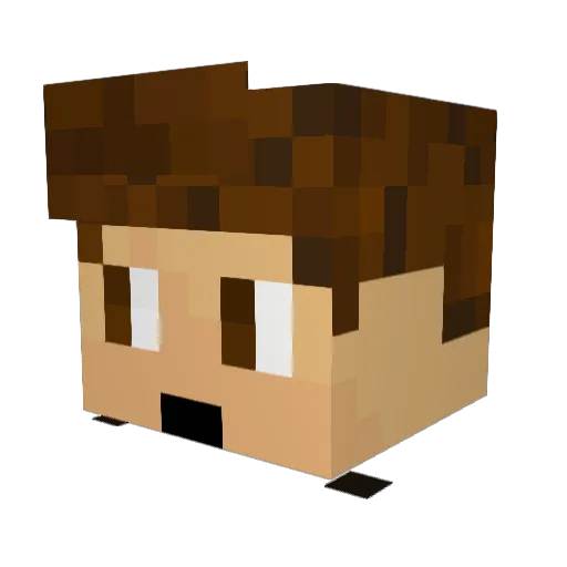 AskorNRL Minecraft avatar head, 3D render