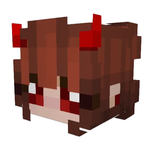 Askora Minecraft avatar head, 3D render