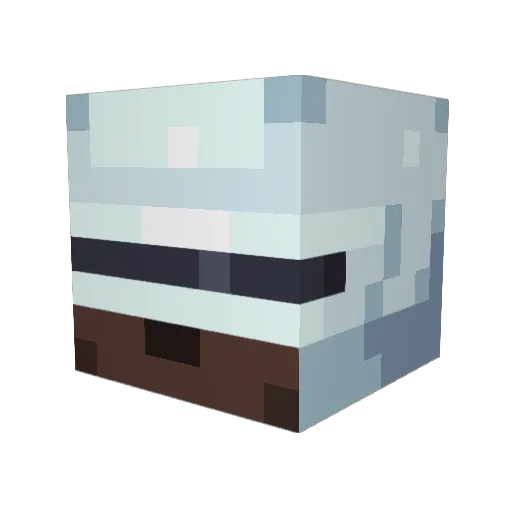 Askusix Minecraft avatar head, 3D render