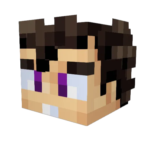 Askyyy Minecraft avatar head, 3D render