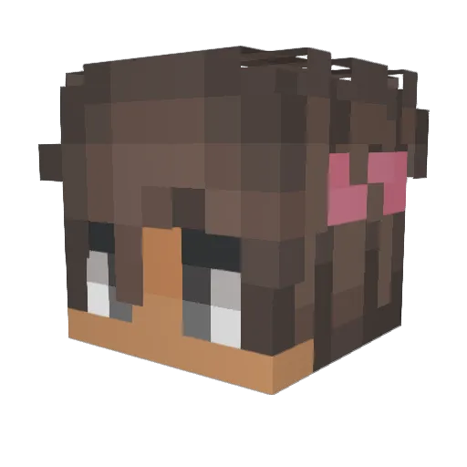 Asland_ Minecraft avatar head, 3D render