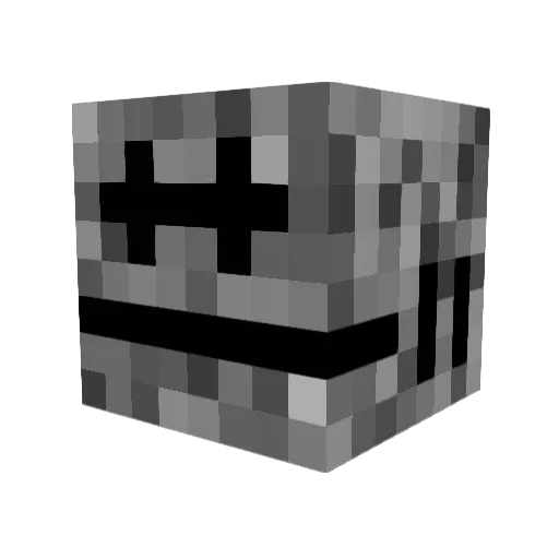 Aslania_ Minecraft avatar head, 3D render