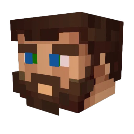 AsleepCandy9835 Minecraft avatar head, 3D render