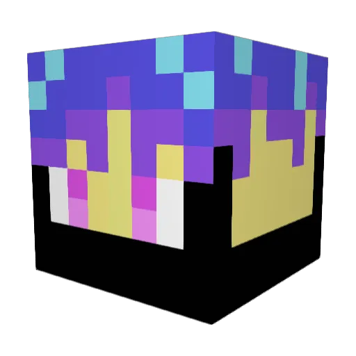 Asly112 Minecraft avatar head, 3D render