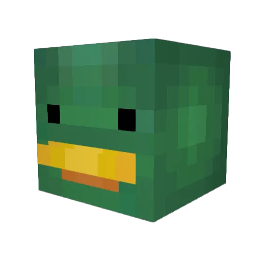 Asmantle Minecraft avatar head, 3D render
