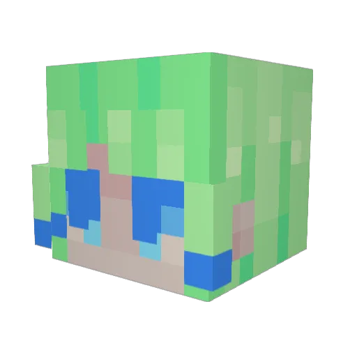 Asmodea_Oaktree Minecraft avatar head, 3D render