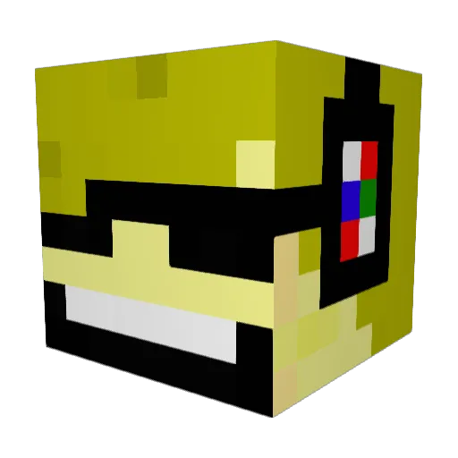 Asmodeus72 Minecraft avatar head, 3D render