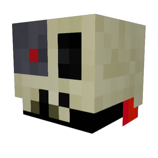 AsmodeusKOH Minecraft avatar head, 3D render