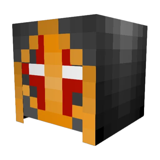 AsmodeusLords Minecraft avatar head, 3D render