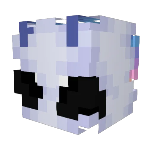 Asmodeus_Lusts Minecraft avatar head, 3D render