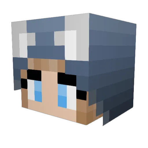 Asmodi95 Minecraft avatar head, 3D render