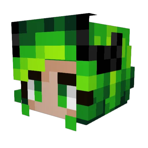 Asmodieus01 Minecraft avatar head, 3D render