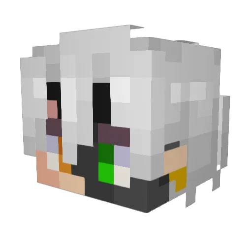 Asmodir_ Minecraft avatar head, 3D render