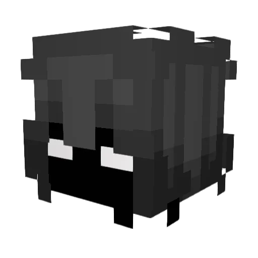 Asobo114 Minecraft avatar head, 3D render