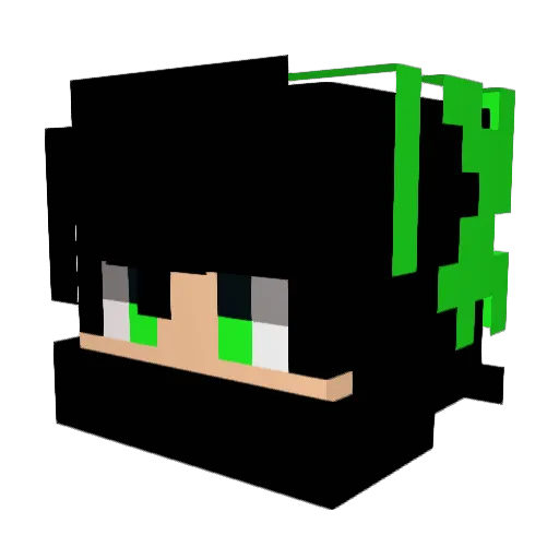 Asone0426 Minecraft avatar head, 3D render