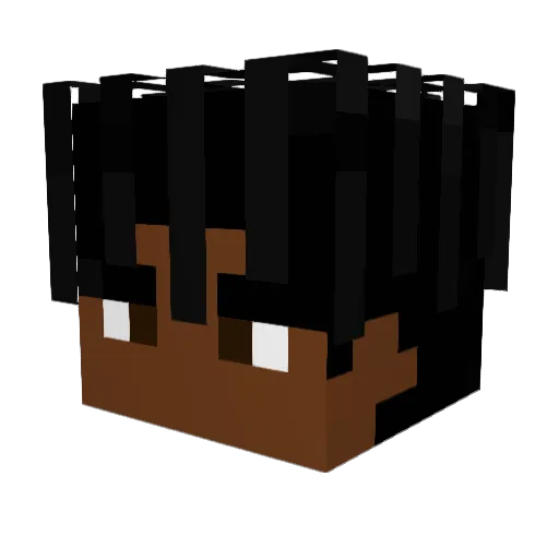 Asong2099 Minecraft avatar head, 3D render