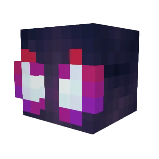 Asonjae Minecraft avatar head, 3D render