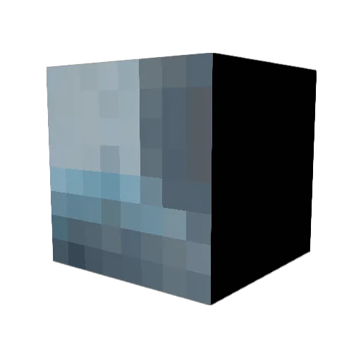 Aspagisum Minecraft avatar head, 3D render