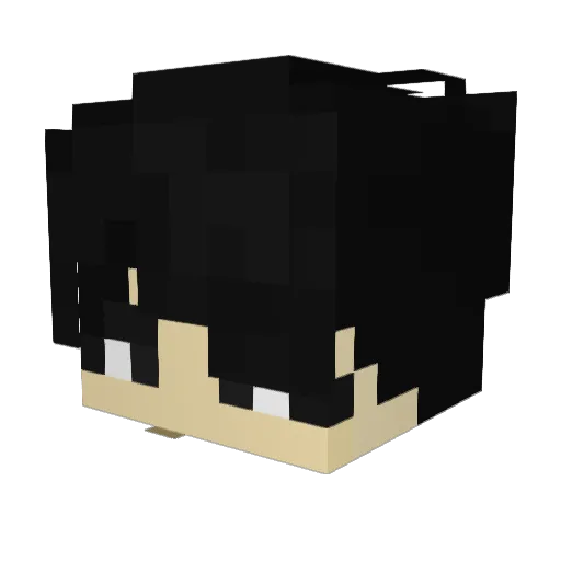 AsparagusCandid Minecraft avatar head, 3D render