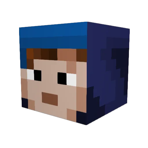 Aspect211 Minecraft avatar head, 3D render