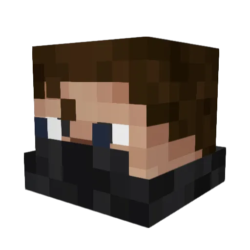 Aspect7399 Minecraft avatar head, 3D render