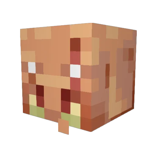 AspectMurph Minecraft avatar head, 3D render