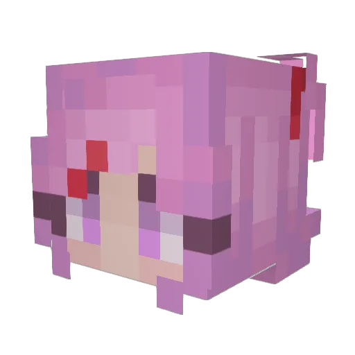 AspectOfThePug Minecraft avatar head, 3D render