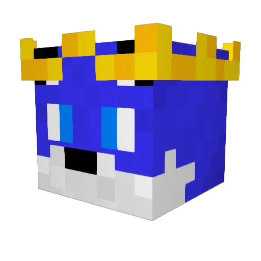 AspectUnk Minecraft avatar head, 3D render