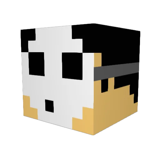 AspectVibes Minecraft avatar head, 3D render