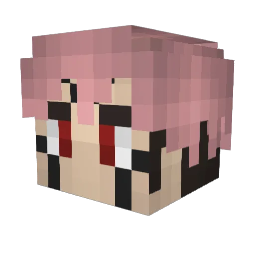 Aspectio3 Minecraft avatar head, 3D render