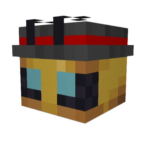 AspenOrah Minecraft avatar head, 3D render