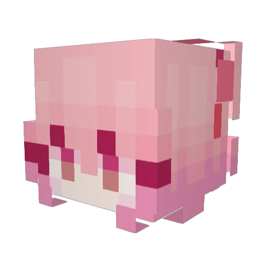 Aspen_H Minecraft avatar head, 3D render