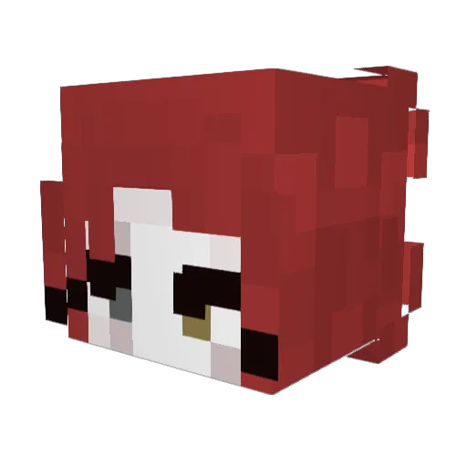 Aspenator_ Minecraft avatar head, 3D render