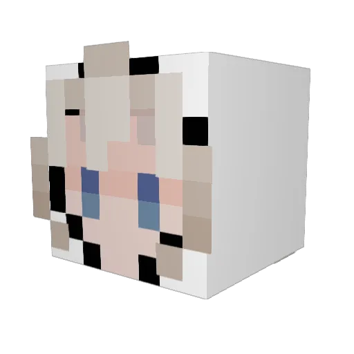AsphaltBum Minecraft avatar head, 3D render
