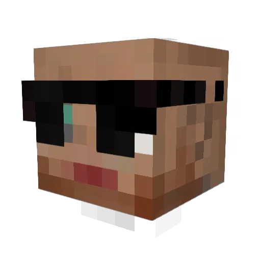 Asphalt_Pilgrim Minecraft avatar head, 3D render