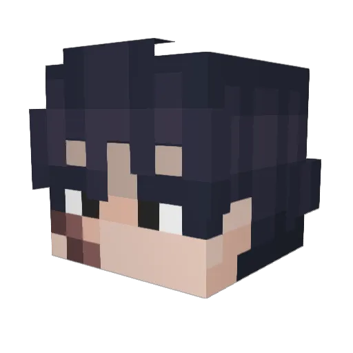 Asphyx1a_ Minecraft avatar head, 3D render