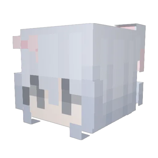 Asphyxying Minecraft avatar head, 3D render