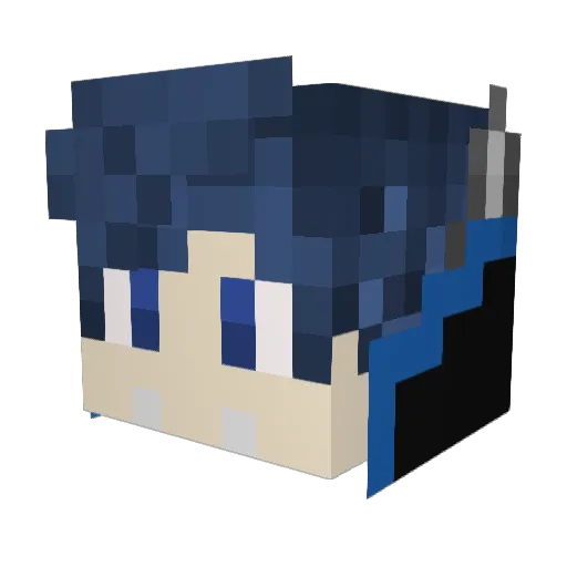 AspieAlex Minecraft avatar head, 3D render