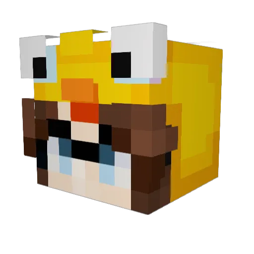 Aspinter Minecraft avatar head, 3D render