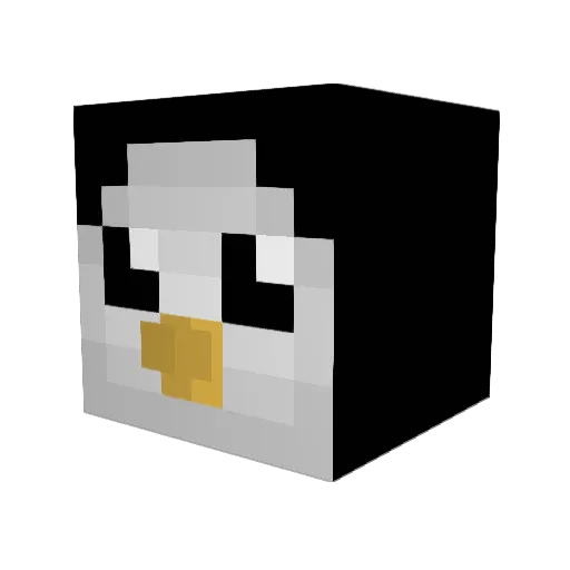 Aspocity Minecraft avatar head, 3D render