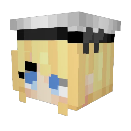 Aspy0n Minecraft avatar head, 3D render