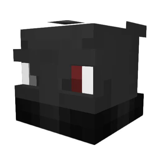 Aspyk Minecraft avatar head, 3D render