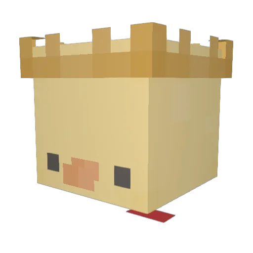 Asr0phobia Minecraft avatar head, 3D render