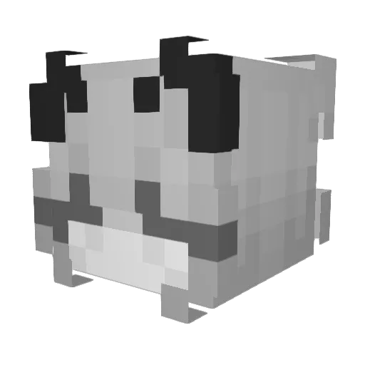Asrean Minecraft avatar head, 3D render