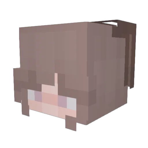 AsrielD Minecraft avatar head, 3D render