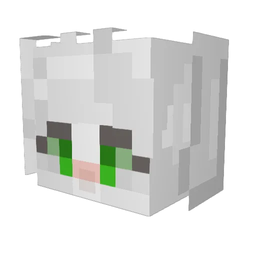 AsrielGameplay Minecraft avatar head, 3D render