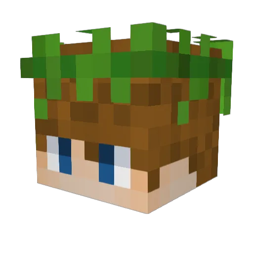 Asriel_Silvarin Minecraft avatar head, 3D render