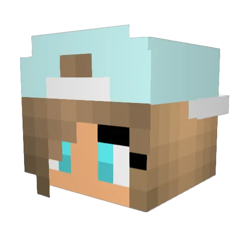 AsrodYT Minecraft avatar head, 3D render